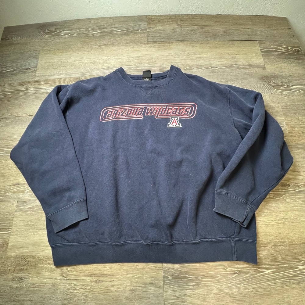Starter Arizona Wildcats Sweatshirt Mens XL Navy Blue NCAA Crewneck Pullover